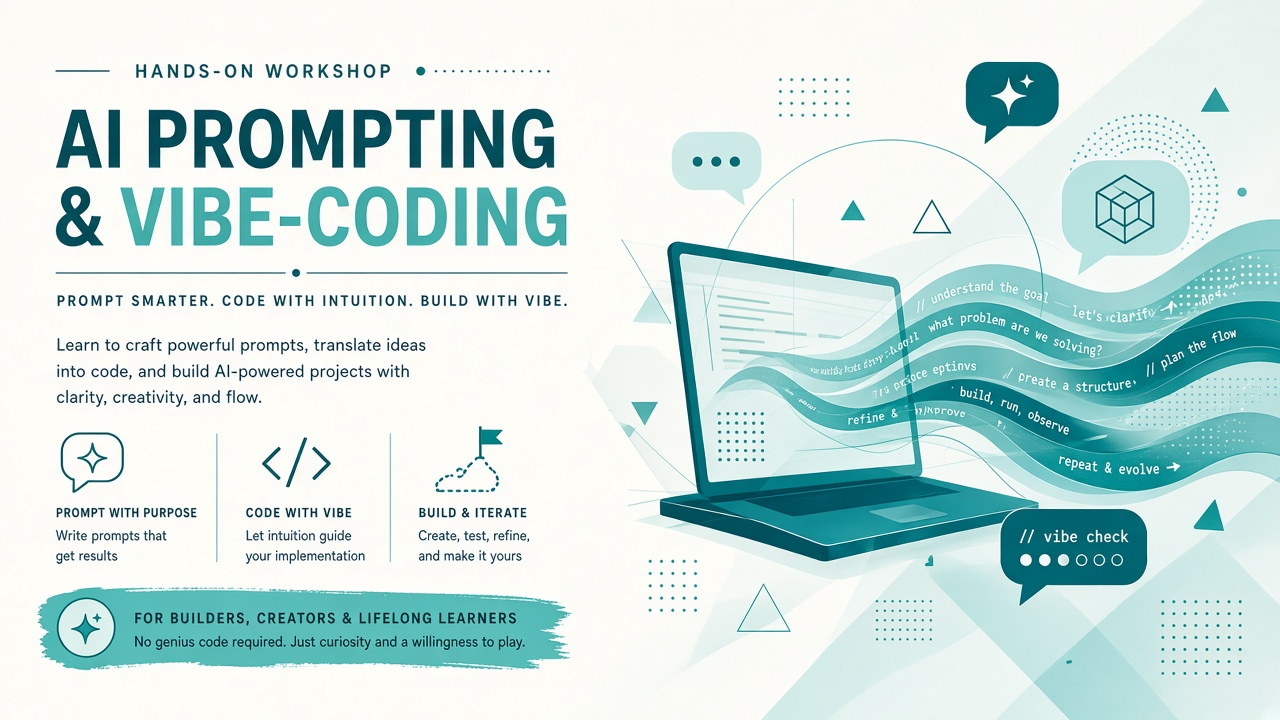 Abstraktes Motiv zu KI-Schulungen und Coding-Workshops